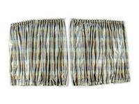 A Set of Four Silk Drapery Panels