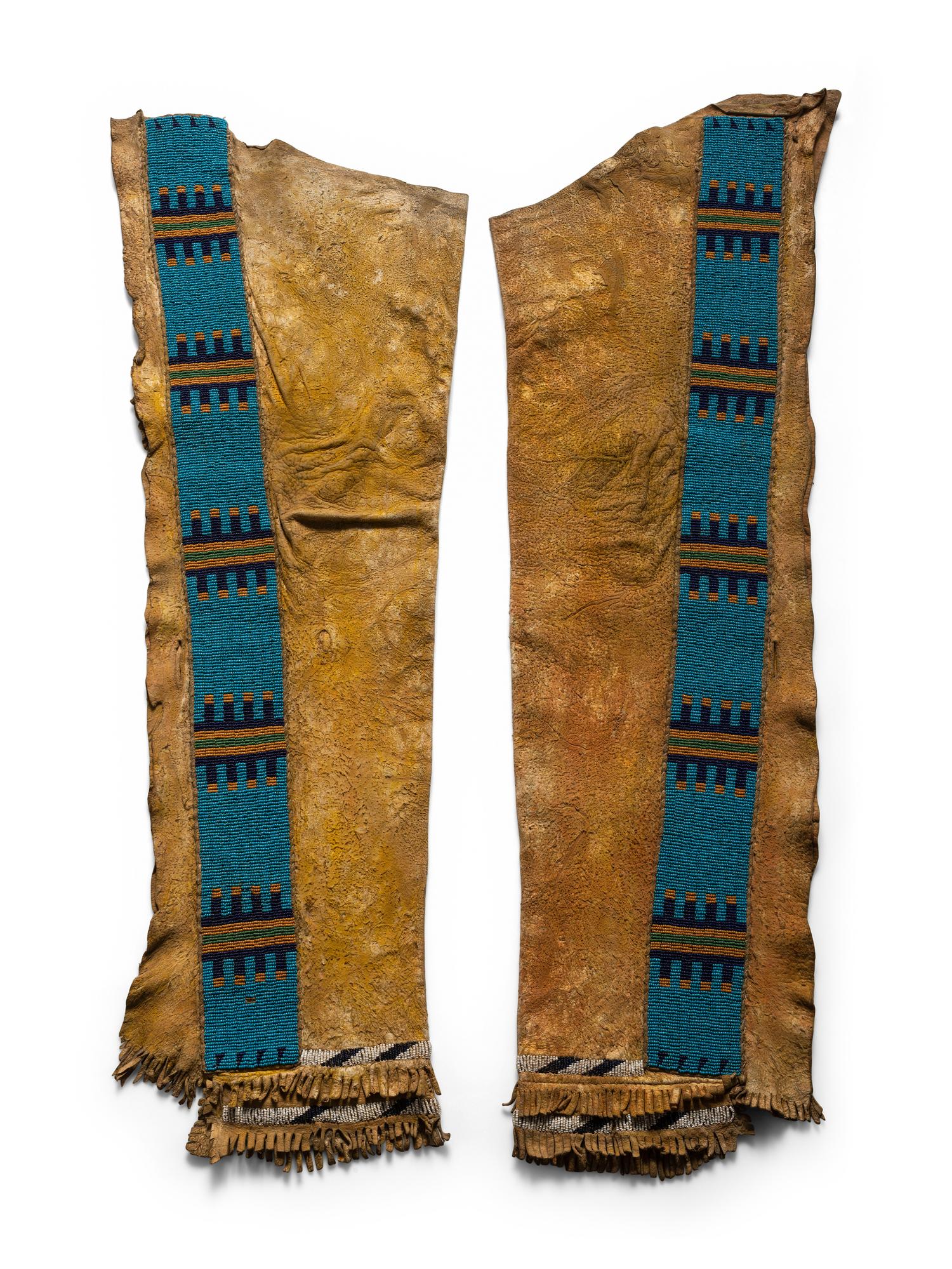 Assiniboine Beaded Hide Leggings