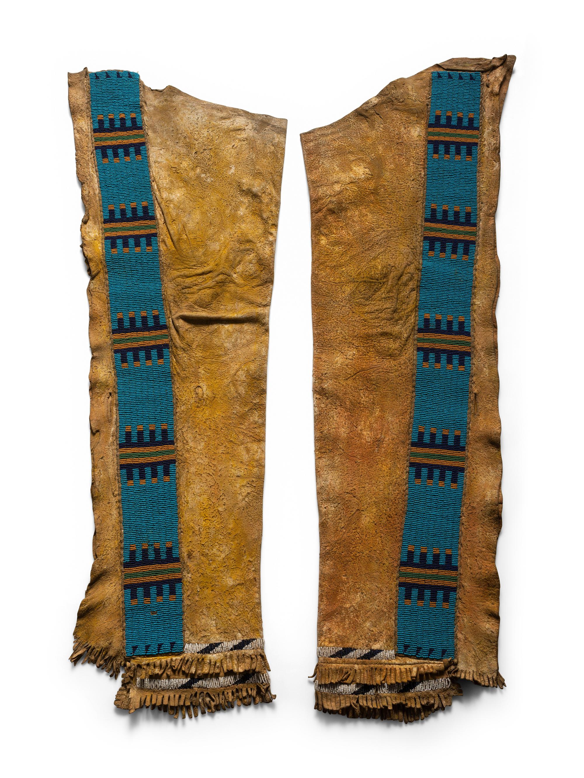 Assiniboine Beaded Hide Leggings