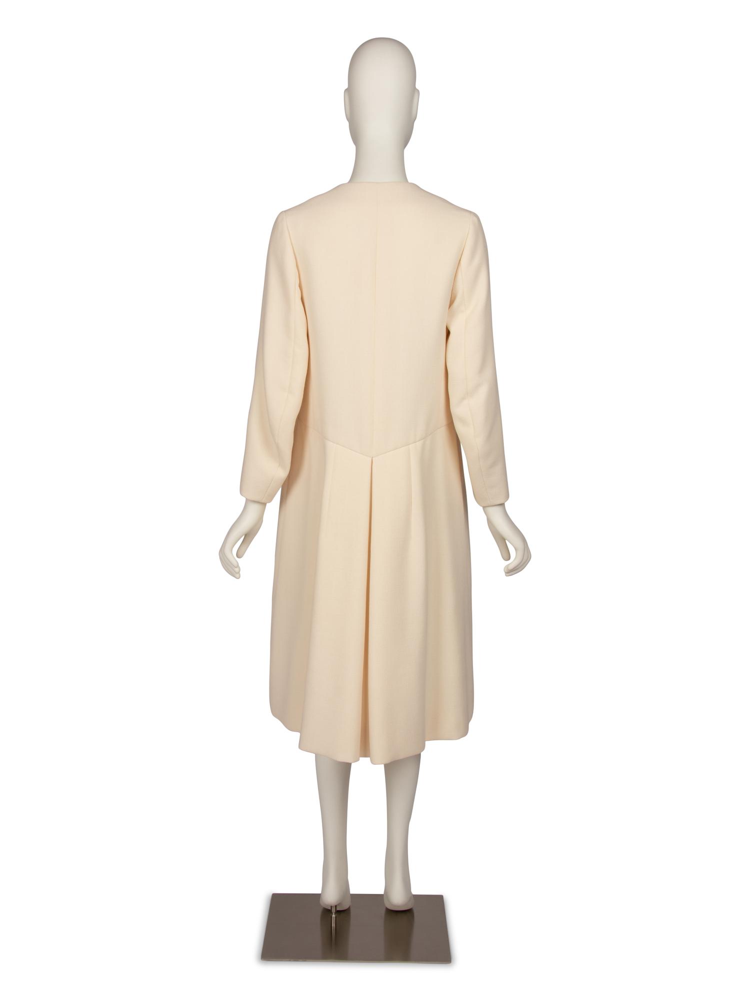 Christian Dior Haute Couture Cream Wool Coat, Autumn/Winter 2014