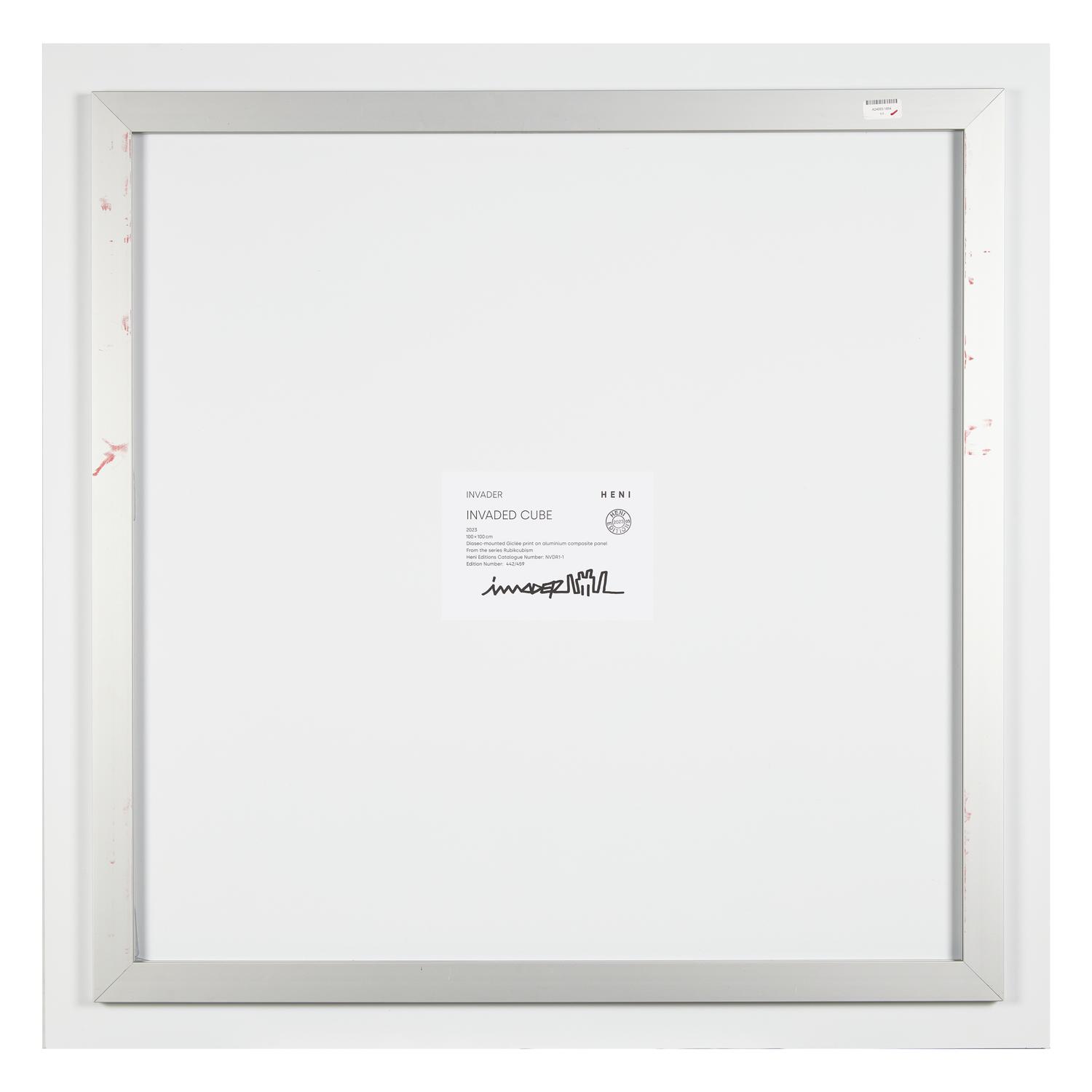 Invader (French, b. 1969) — Invaded Cube (from Rubikcubism ), 2023