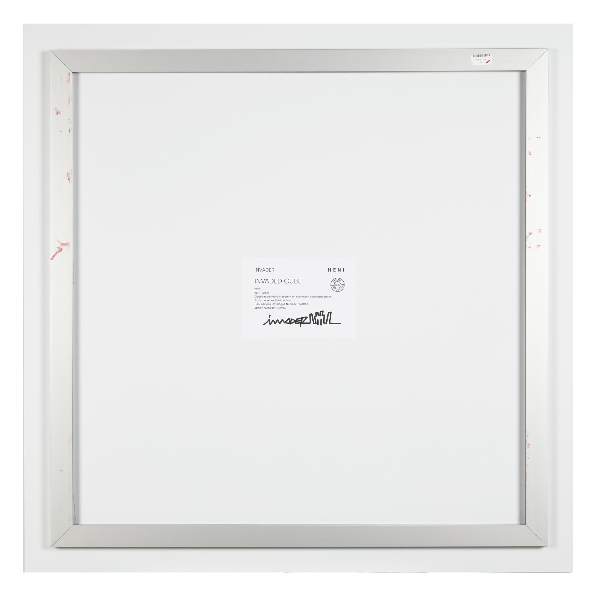 Invader (French, b. 1969) — Invaded Cube (from Rubikcubism ), 2023