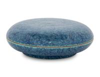 A Robin's Egg Glazed Porcelain Covered Box
