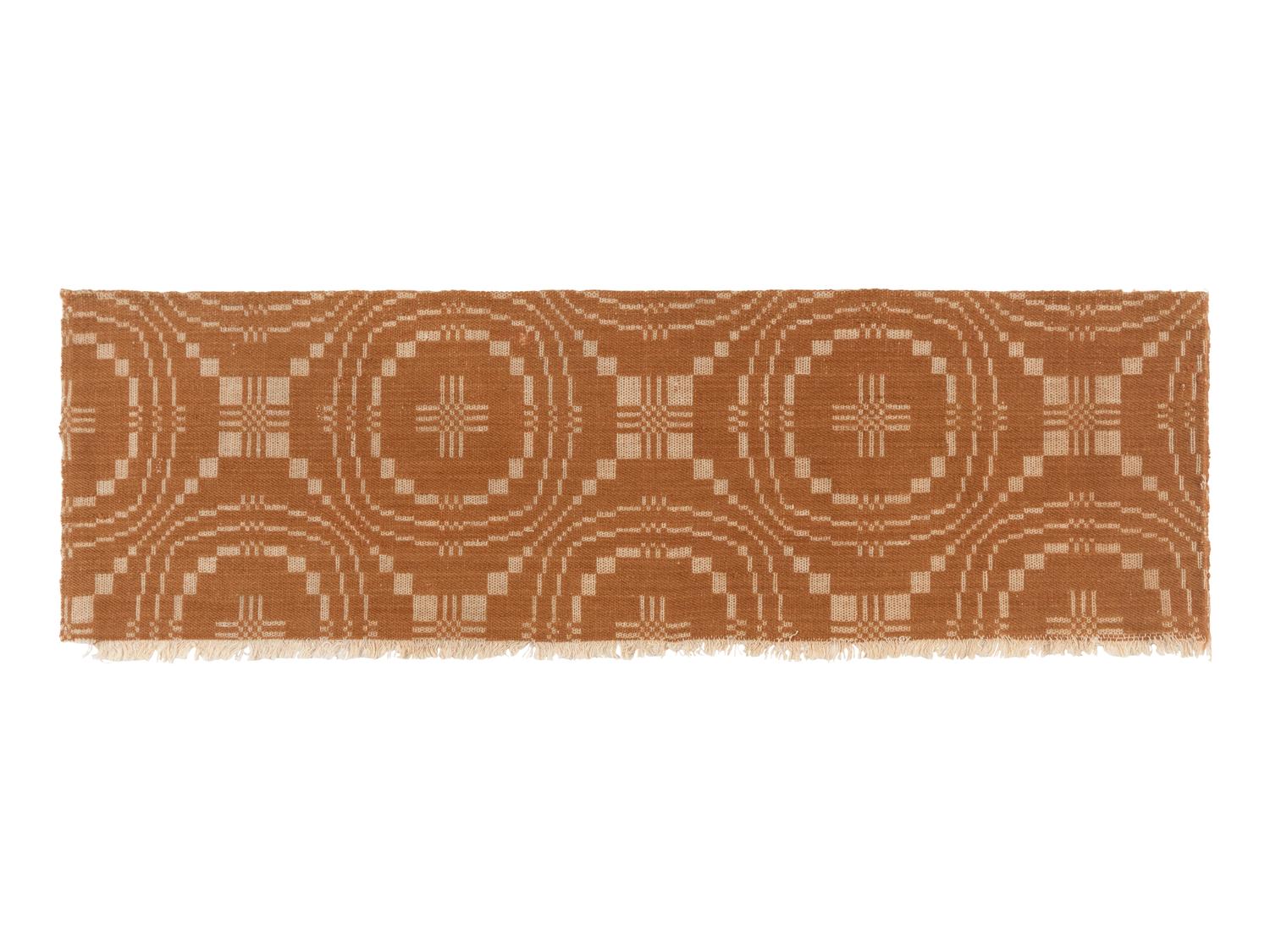 Four Cotton and Wool Jacquard Coverlets