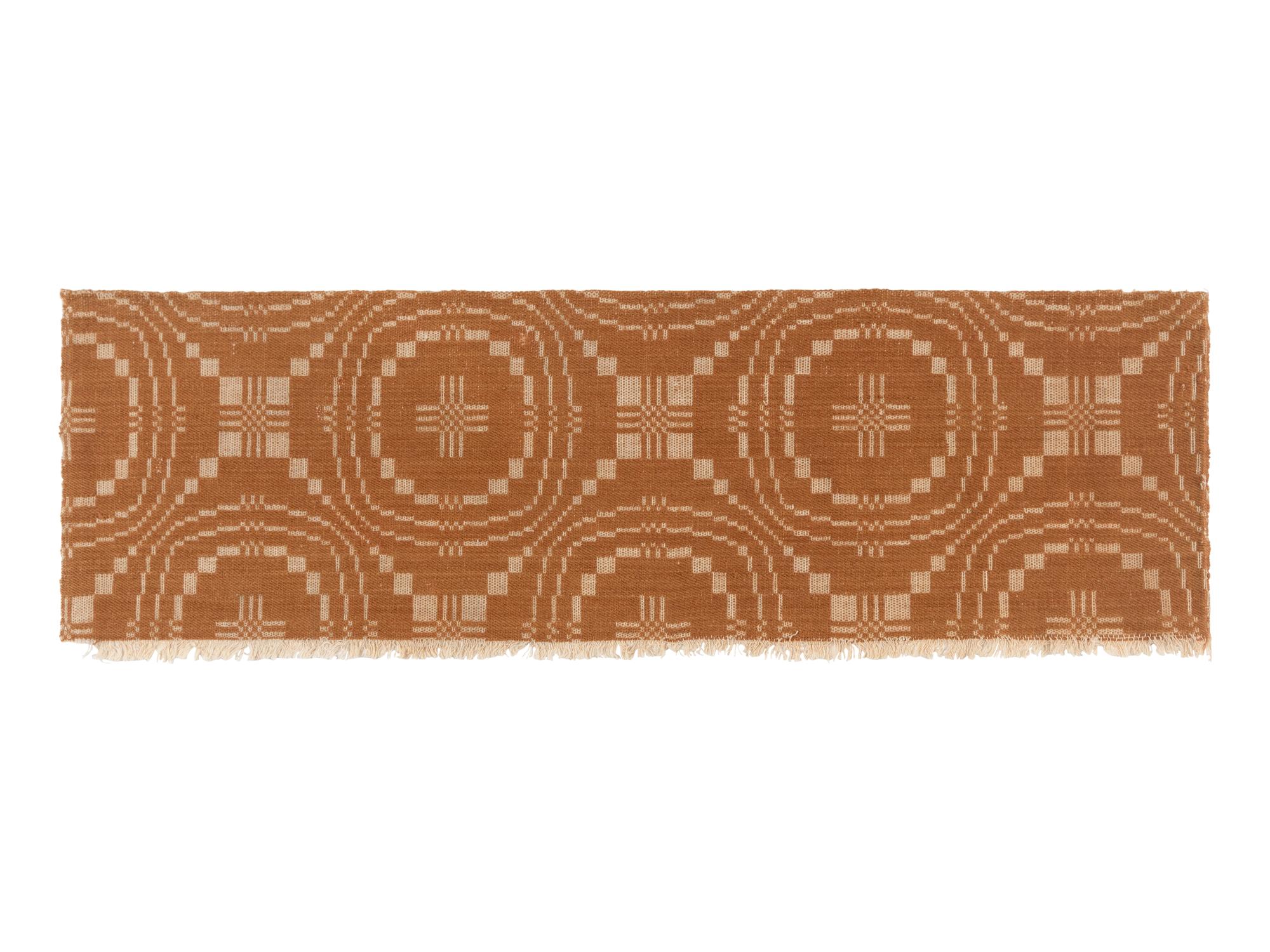 Four Cotton and Wool Jacquard Coverlets