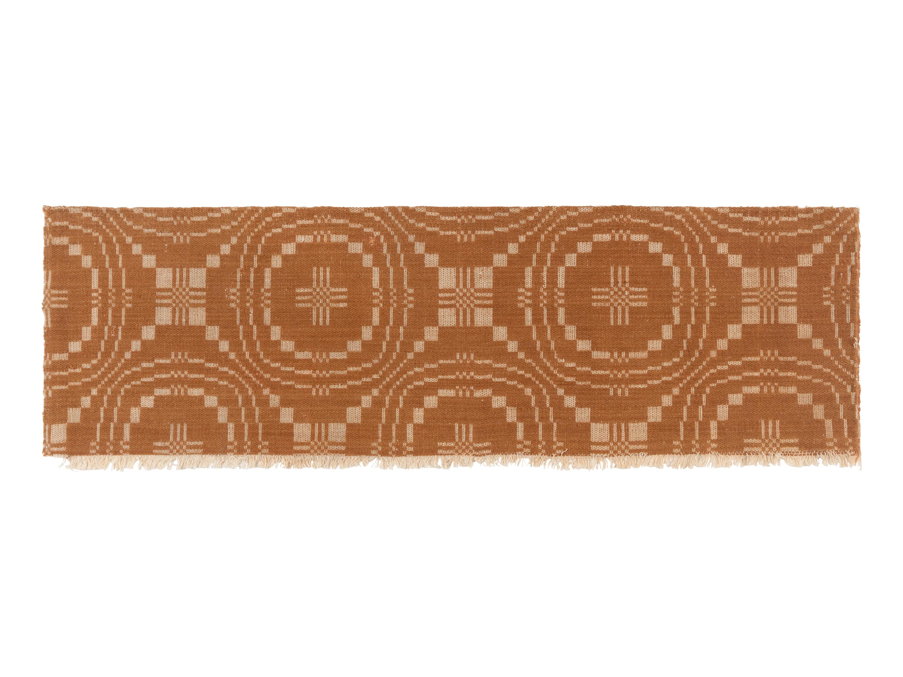 Four Cotton and Wool Jacquard Coverlets