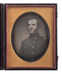 [CIVIL WAR - PHOTOGRAPHY] Quarter plate daguerreotype of an unidentified colonel. [Ca 1840s-50s].