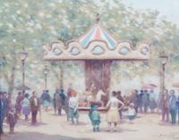 Andre Gisson, (American, 1921-2003), Carousel