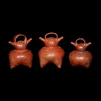 Three Calima Redware Alcarrazas