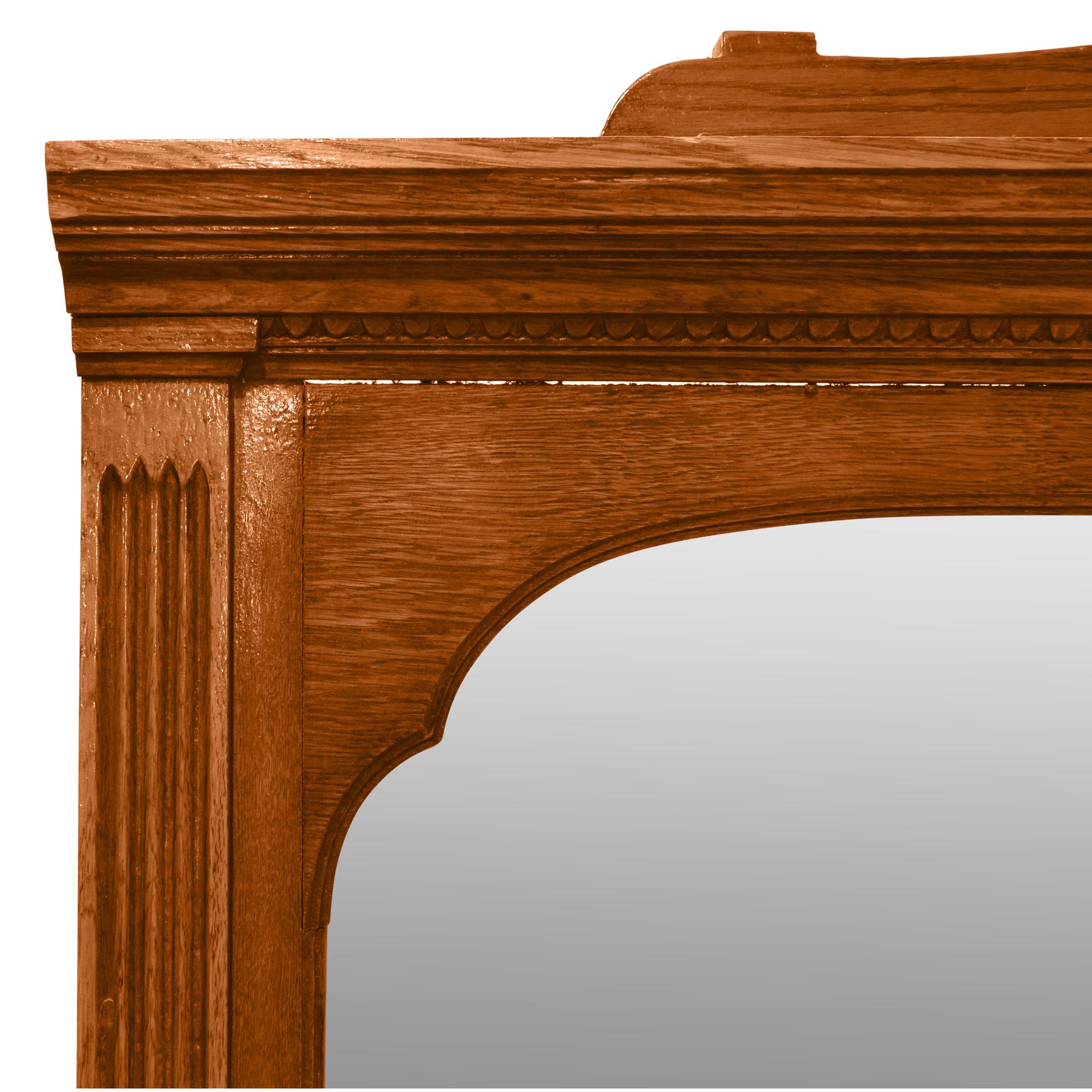 An Oak Mirror 98" W x 4" D x 50.5" H — Argentina, Circa 1900