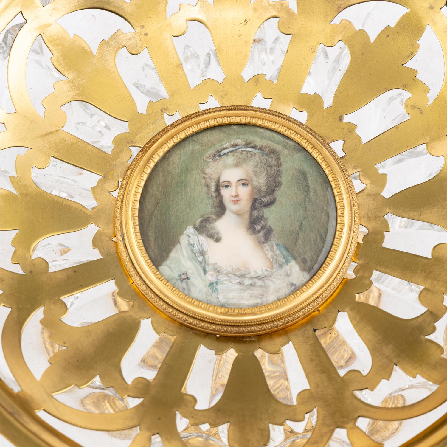 An English Gilt Brass and Cut Glass Centerpiece Bowl Retailed by Tiffany and Co.