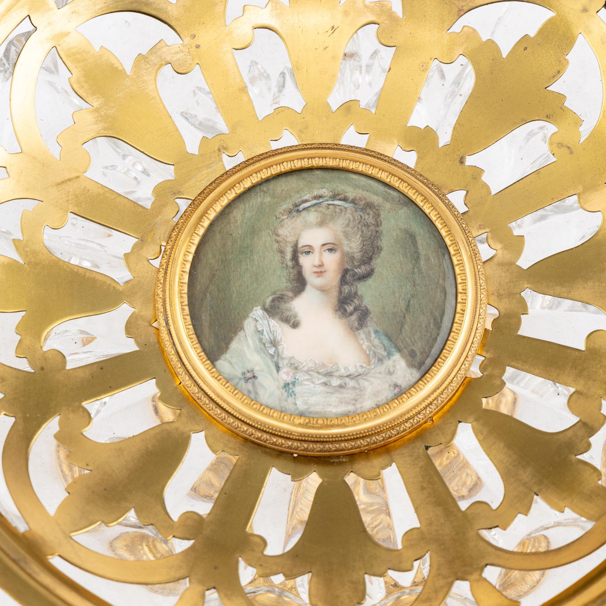 An English Gilt Brass and Cut Glass Centerpiece Bowl Retailed by Tiffany and Co.