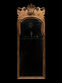 A Pair of George I Style Giltwood Pier Mirrors