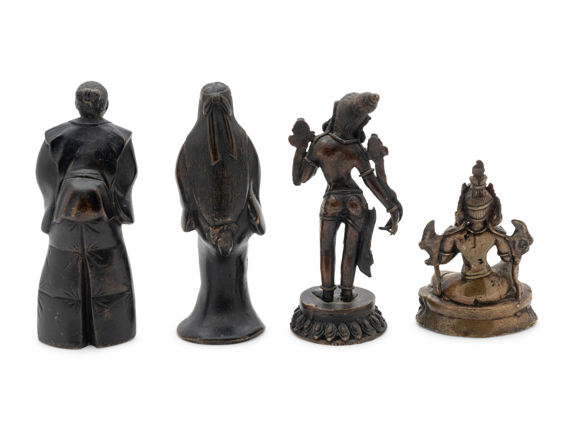 Four Asian Bronze Figures