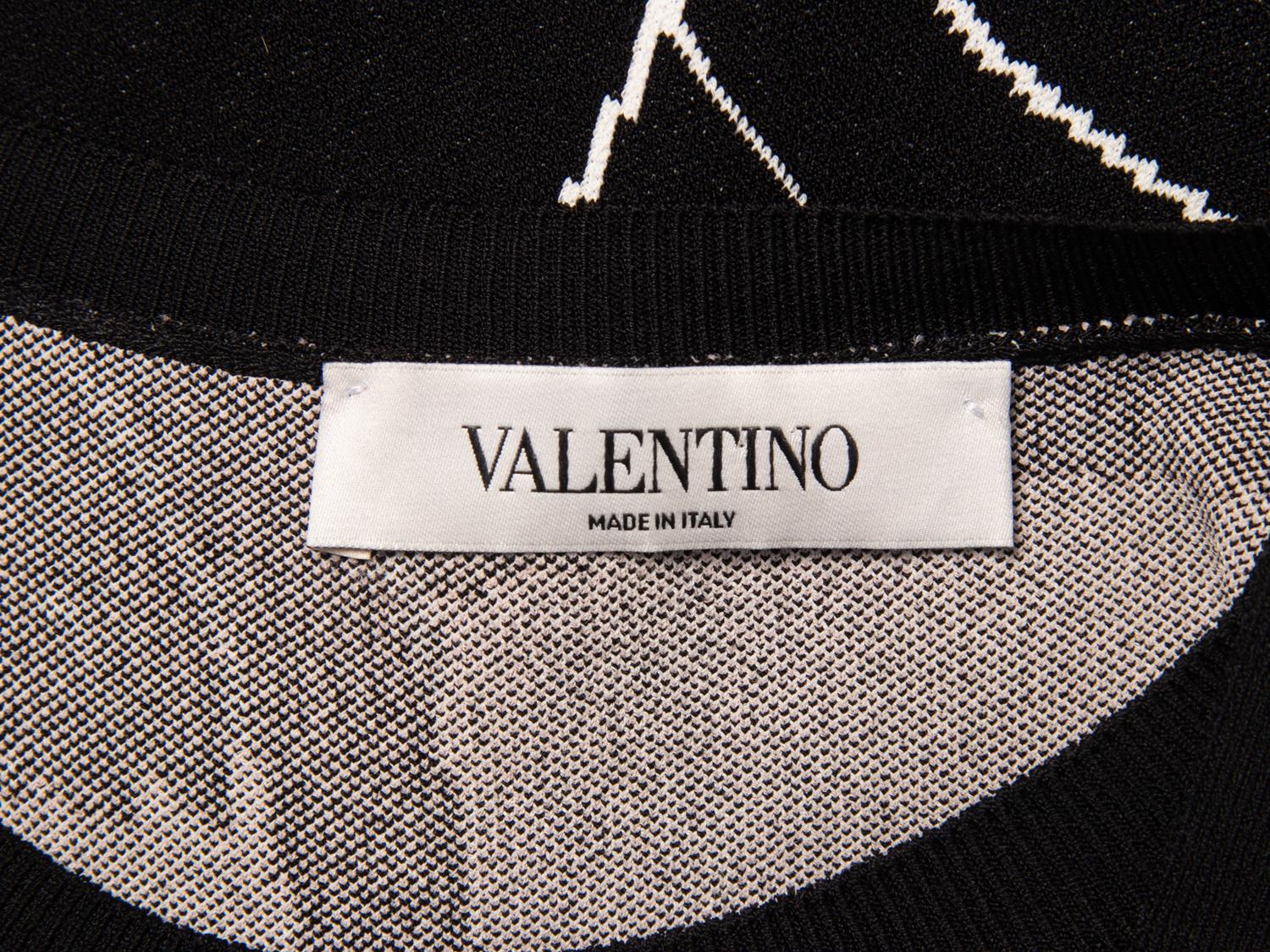 VALENTINO, KNIT PANTHER DRESS
