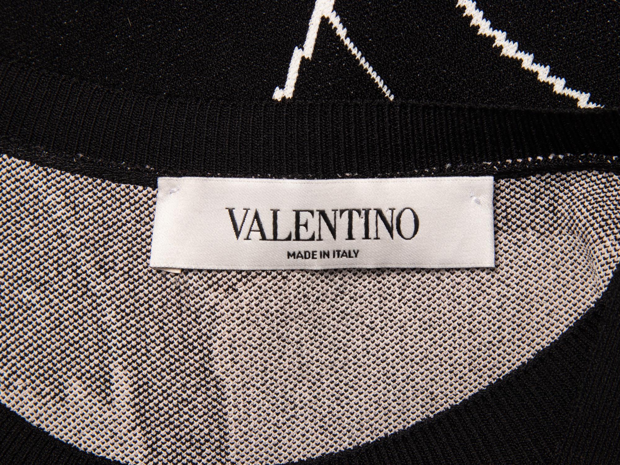 VALENTINO, KNIT PANTHER DRESS