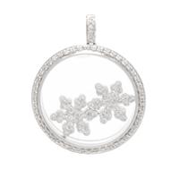 An 18 Karat White Gold and Diamond Pendant, 5.65 dwts.
