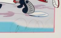 A Derek Jeter Signed Autograph "What's Up Doc!" Looney Tunes Cel,