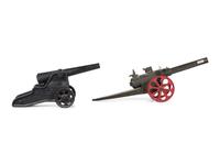 Two Cast Iron Signal Cannons