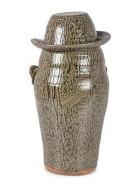 A Cleater and Billie Meaders Stoneware Face Jug