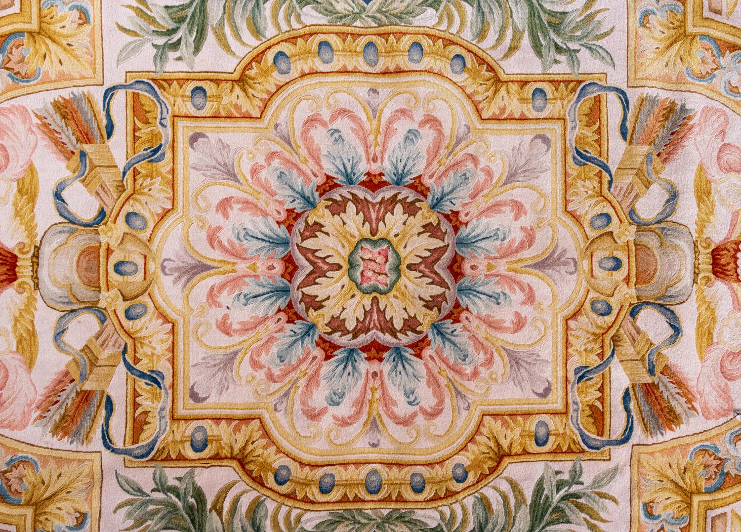 An Aubusson Style Wool Rug