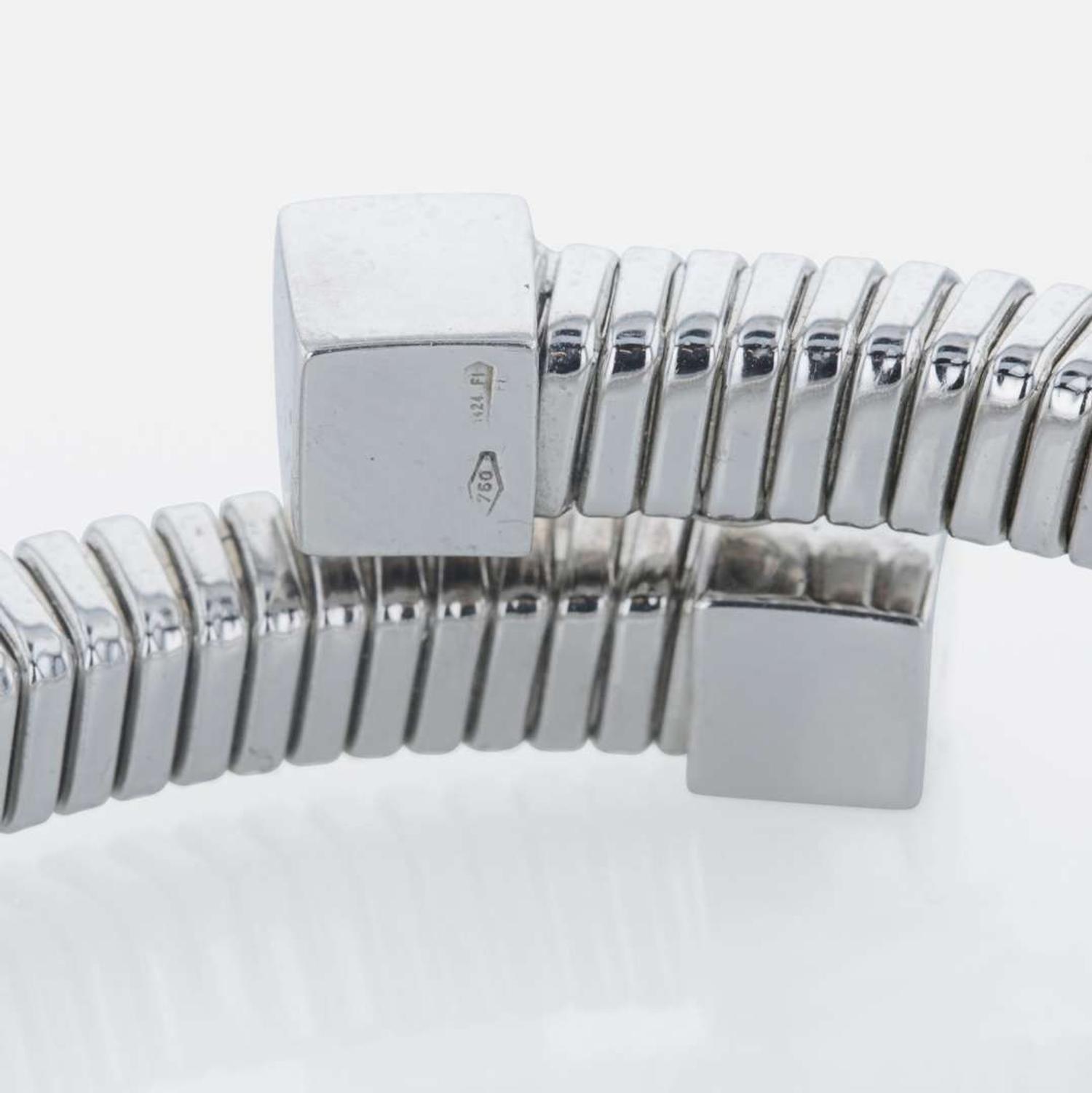 An 18K white gold and diamond cuff bracelet Florence, Italy