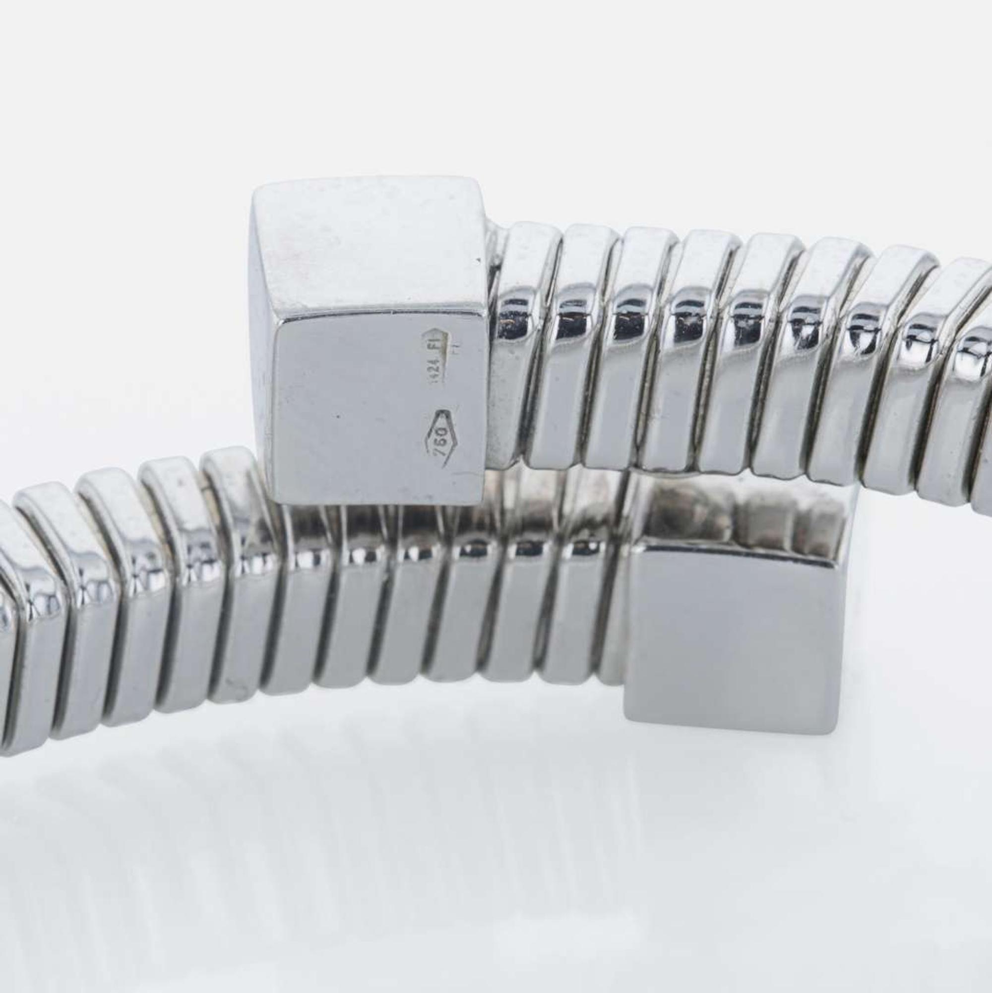 An 18K white gold and diamond cuff bracelet Florence, Italy