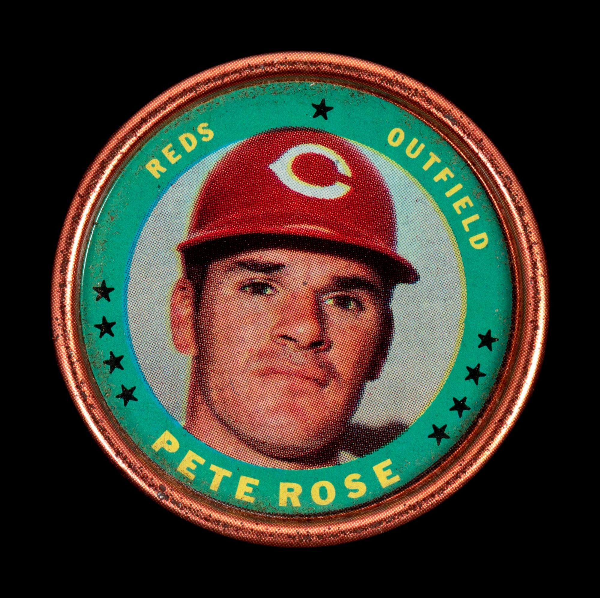 A Group of 44 1960s and 1970s Topps Baseball Coins (Including Willie Mays, Roberto Clemente and Sandy Koufax),