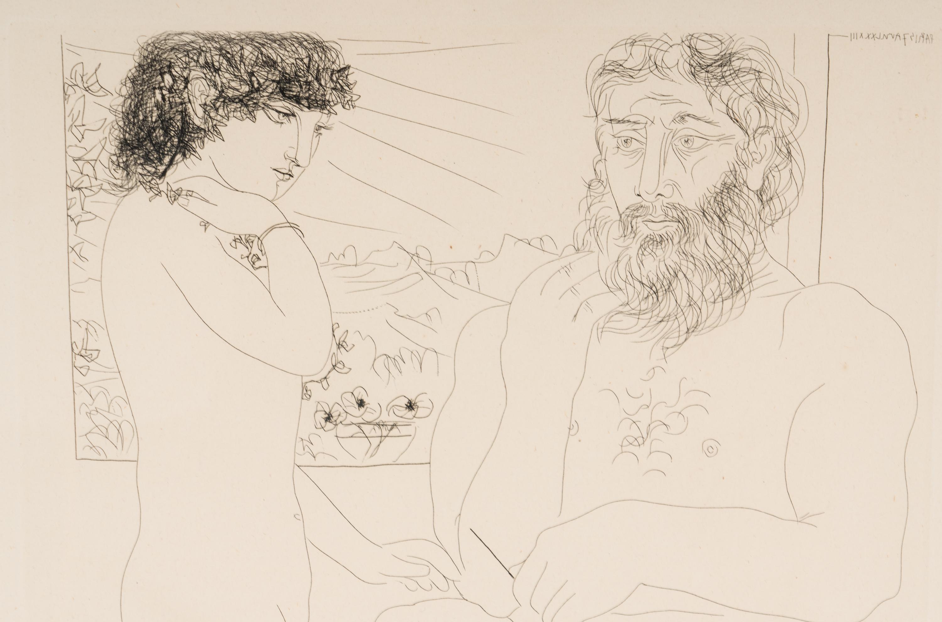 Sculpteur et Modèle debout (from La Suite Vollard )