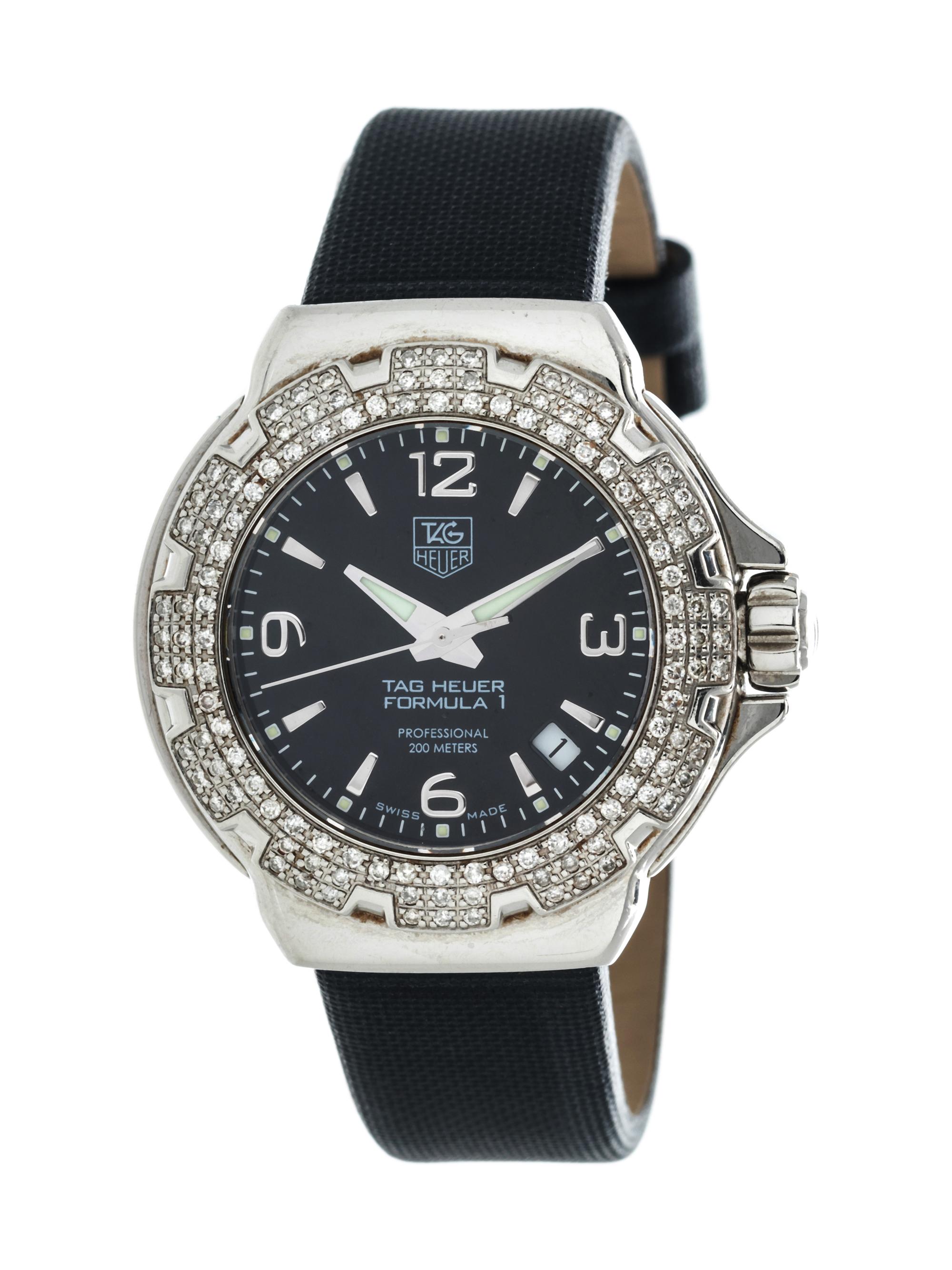 TAG HEUER, STAINLESS STEEL AND DIAMOND 'FORMULA 1' WRISTWATCH