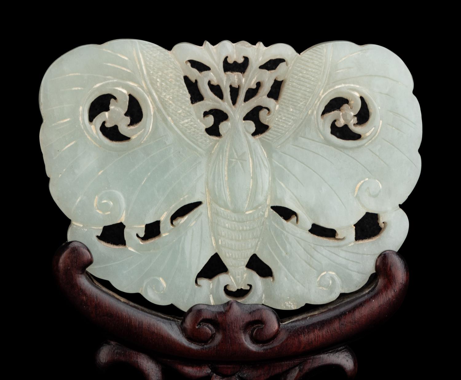 Two Chinese Jade and Hardstone Inset Table Screens