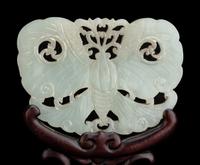 Two Chinese Jade and Hardstone Inset Table Screens