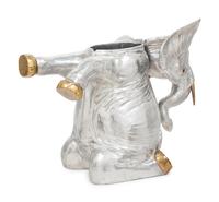 A Large Arthur Court Silvered and Gilt Metal Elephant-Form Wine Cooler