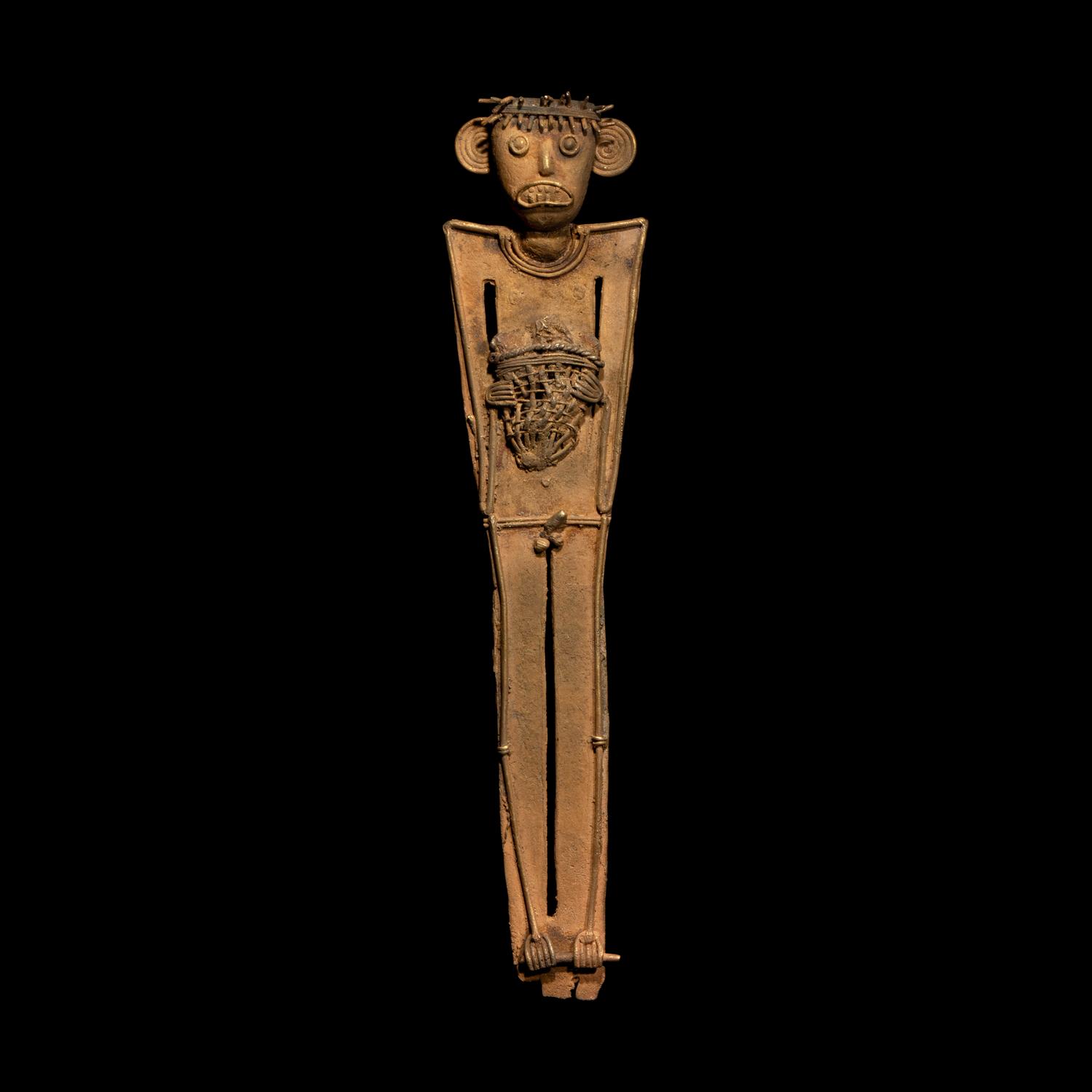 A Muisca Tumbaga Tunjo Figure
