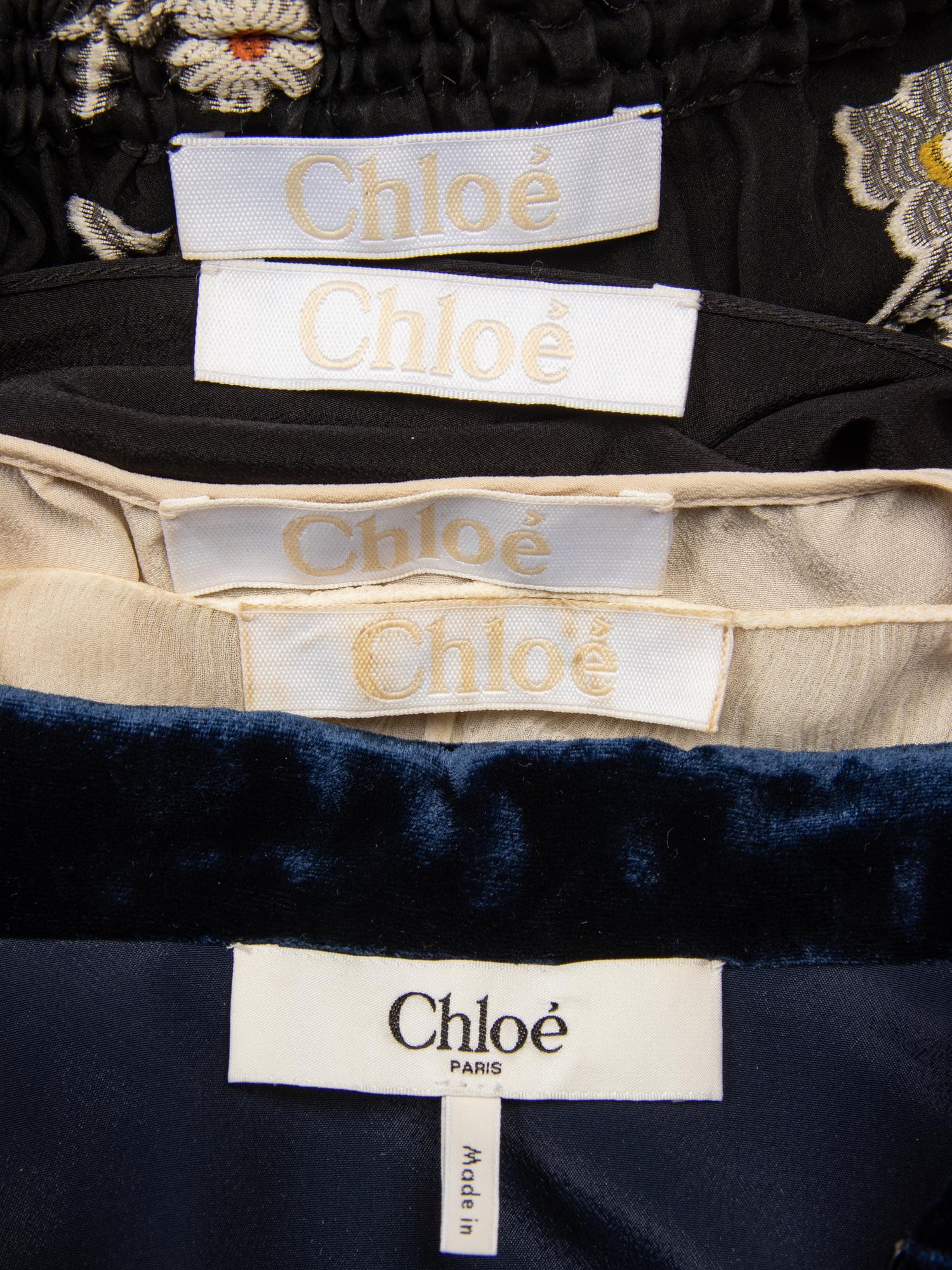 CHLOÉ, THREE BLOUSES