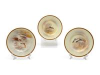 Seventeen Hand Painted Royal Doulton Fish Plates