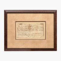 [Declaration of Independence] [New Jersey] Hopkinson, Francis Partially-Printed Document, signed