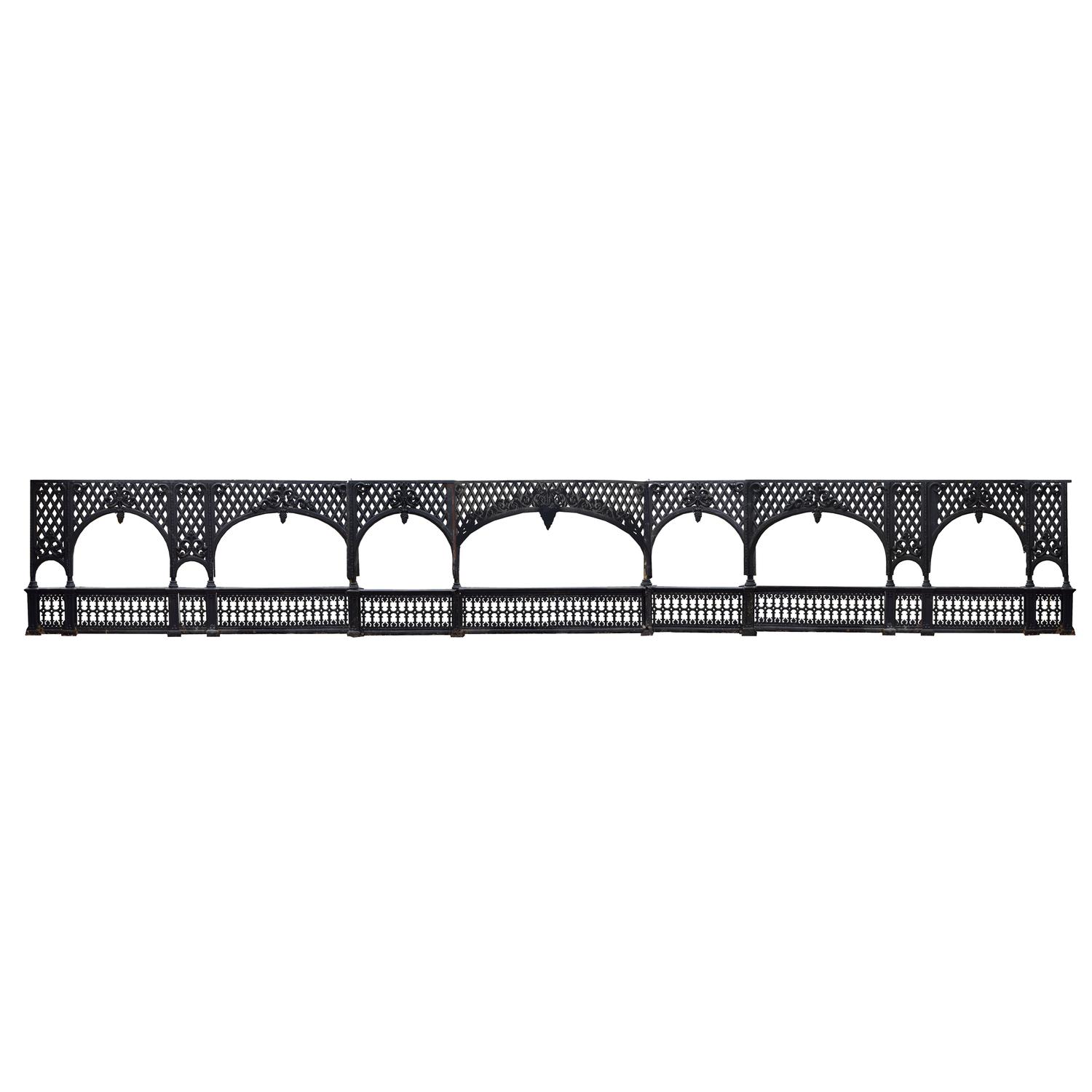 Cast Iron Balcony 745" W x 10" D x 100" inches. — CIRCA 1872