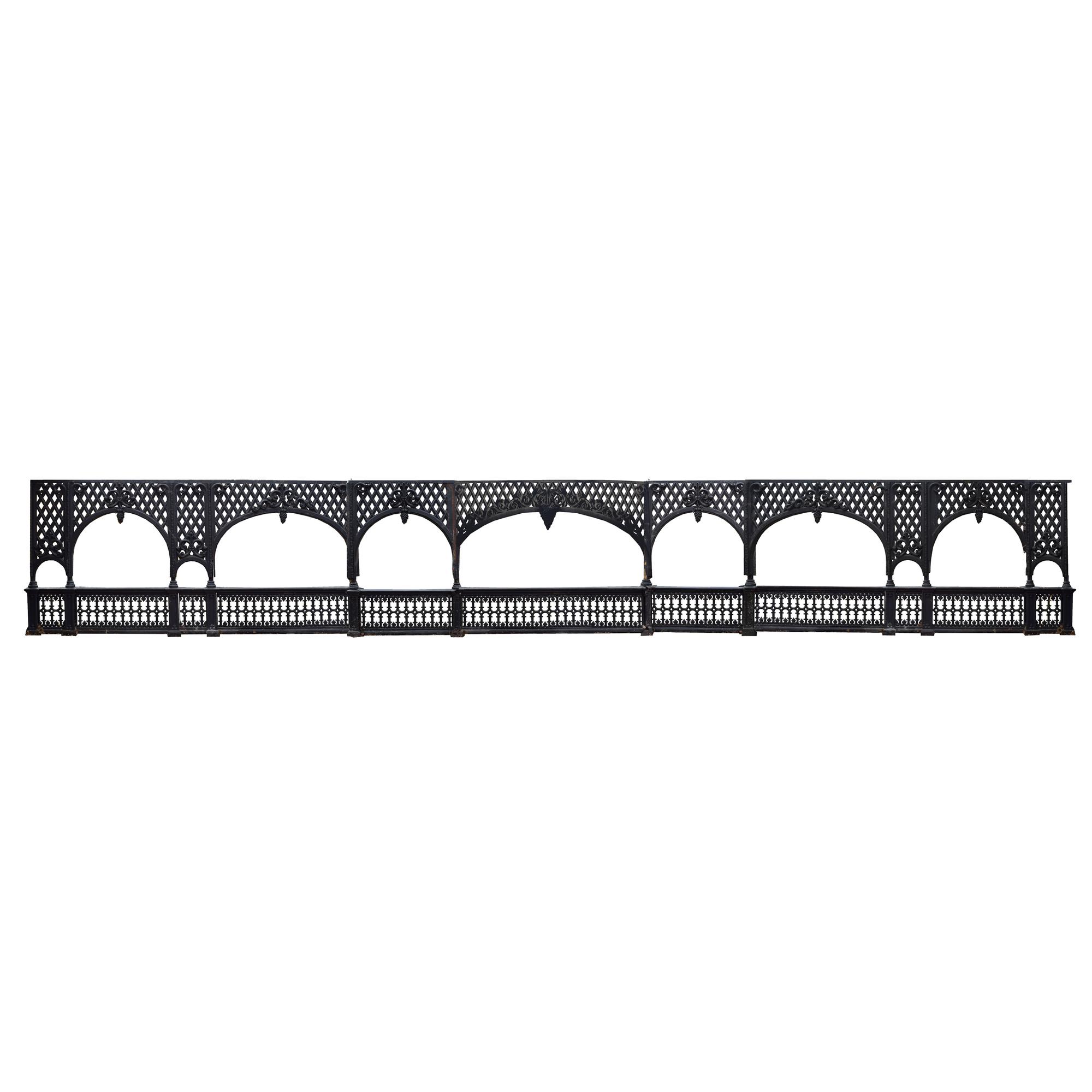 Cast Iron Balcony 745" W x 10" D x 100" inches. — CIRCA 1872