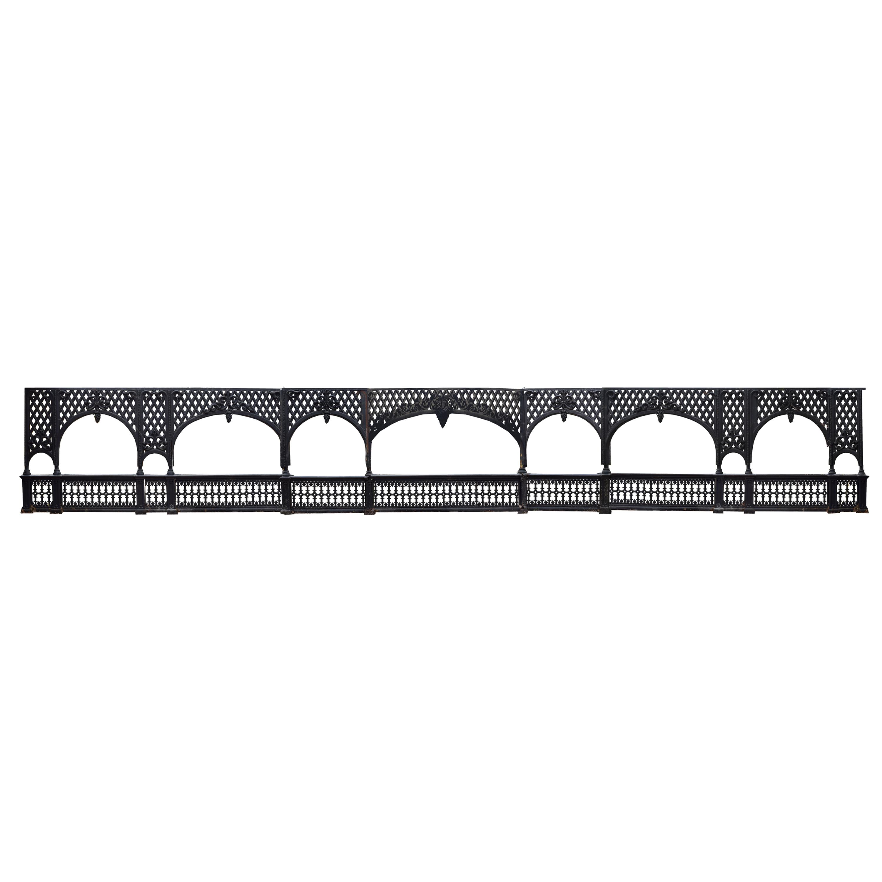 Cast Iron Balcony 745" W x 10" D x 100" inches. — CIRCA 1872