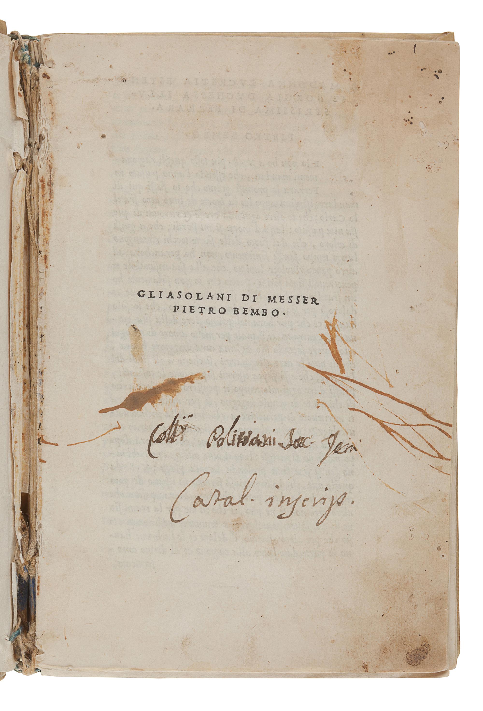 [16th CENTURY PRINTING - VENICE]. A group of 3 works, comprising: