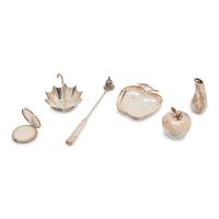 Collection of Six Tiffany Silver Articles