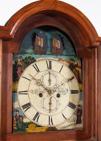 An English Mahogany Tall Case Clock