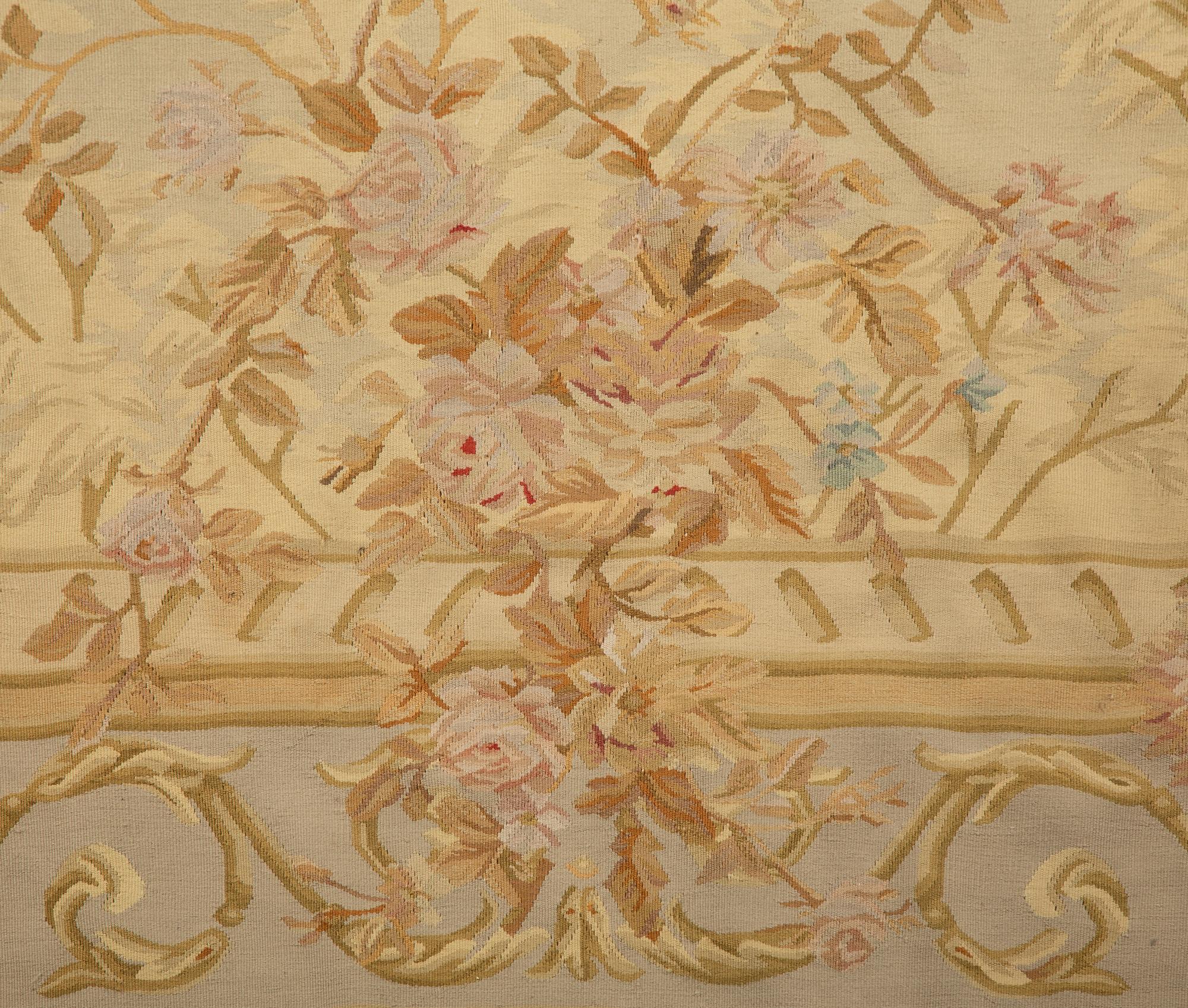 An Aubusson Style Wool Carpet