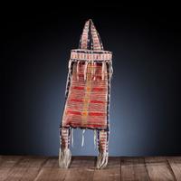 Sioux Beaded and Quilled Hide Bag