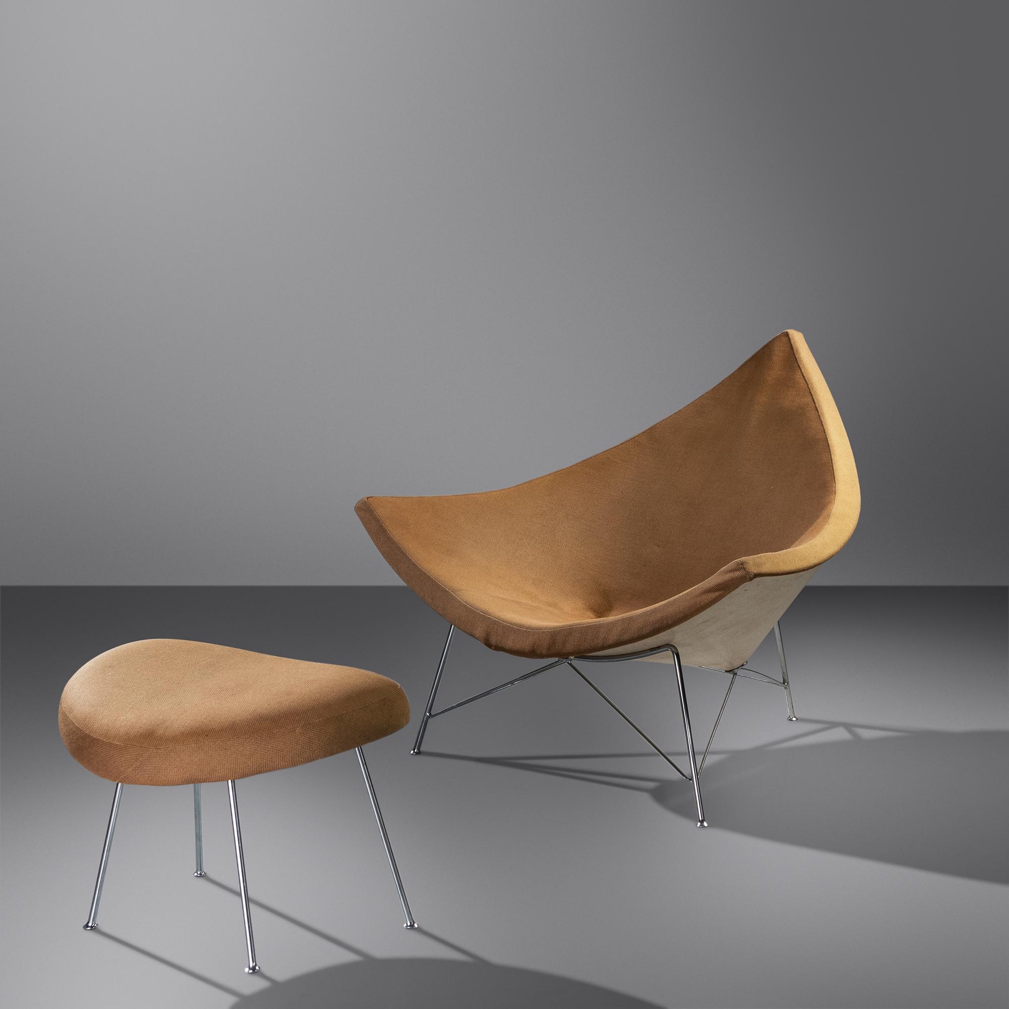Coconut Lounge Chair and Ottoman, model 5569 c. 1956 Herman Miller, USA