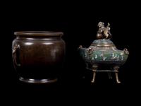 Two Japanese Bronze Articles