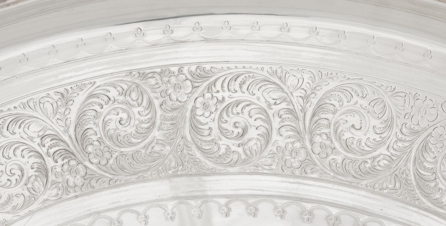 Two Victorian Silver-Plate Trays
