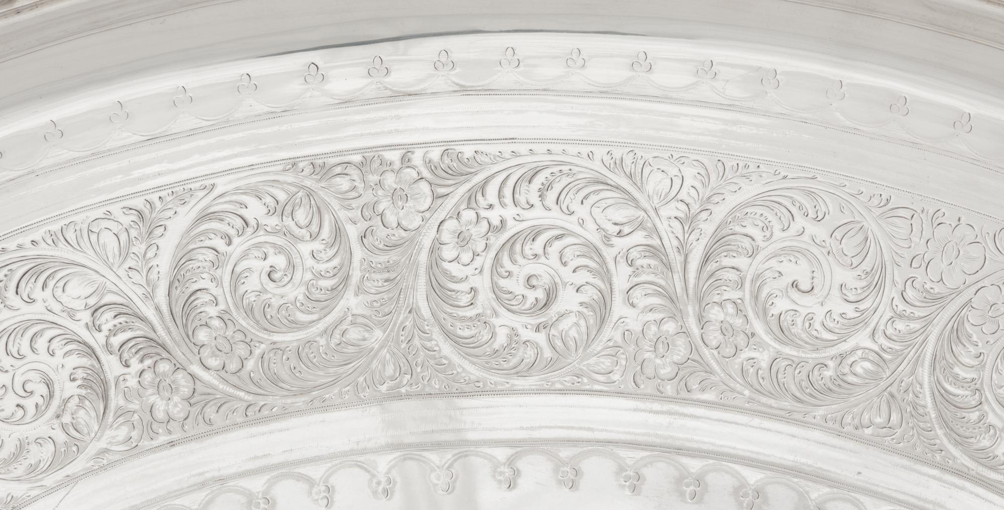 Two Victorian Silver-Plate Trays