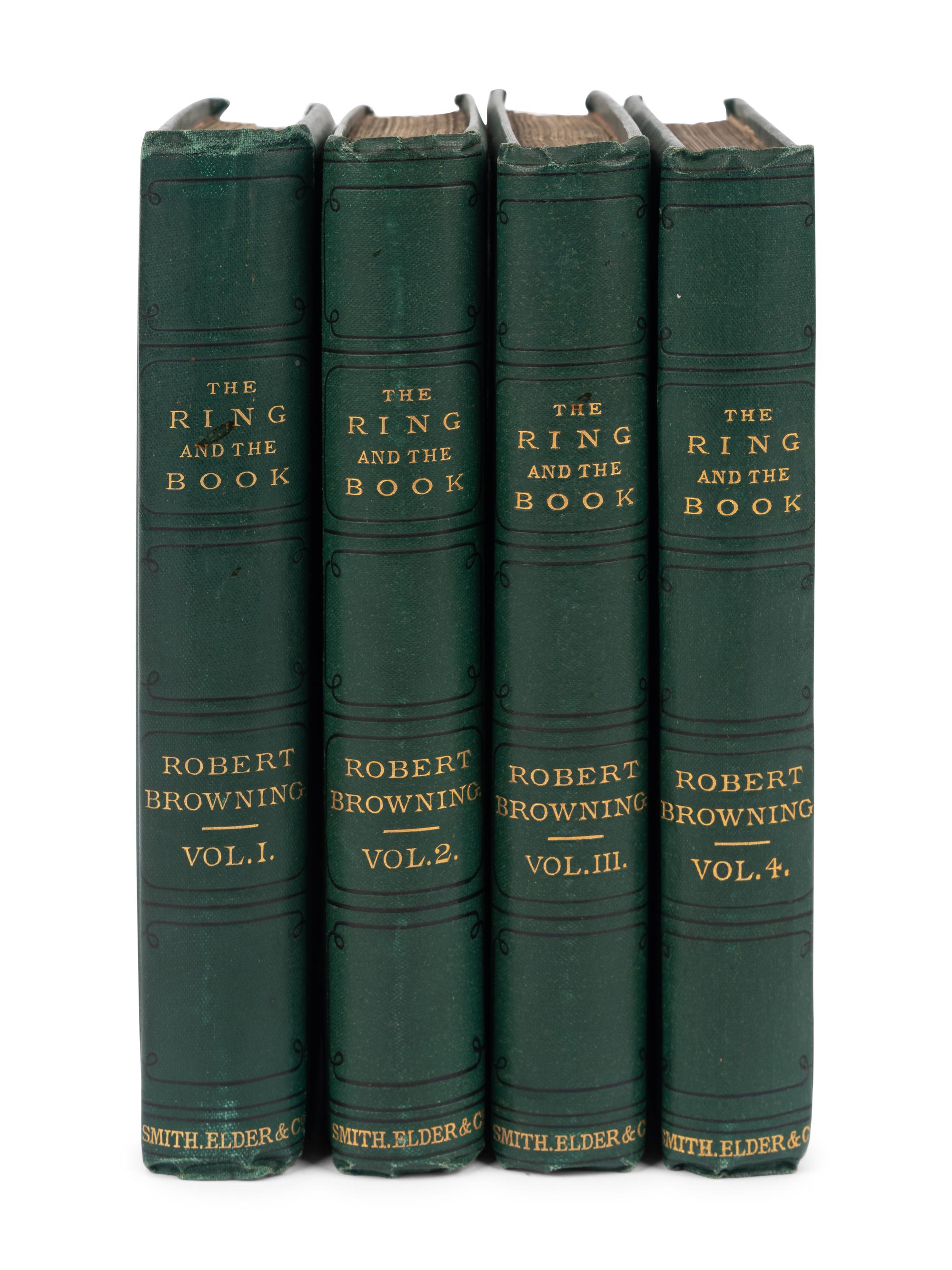 BROWNING, Robert (1812-1889). The Ring and The Book . London: Smith, Elder, 1868-1869.